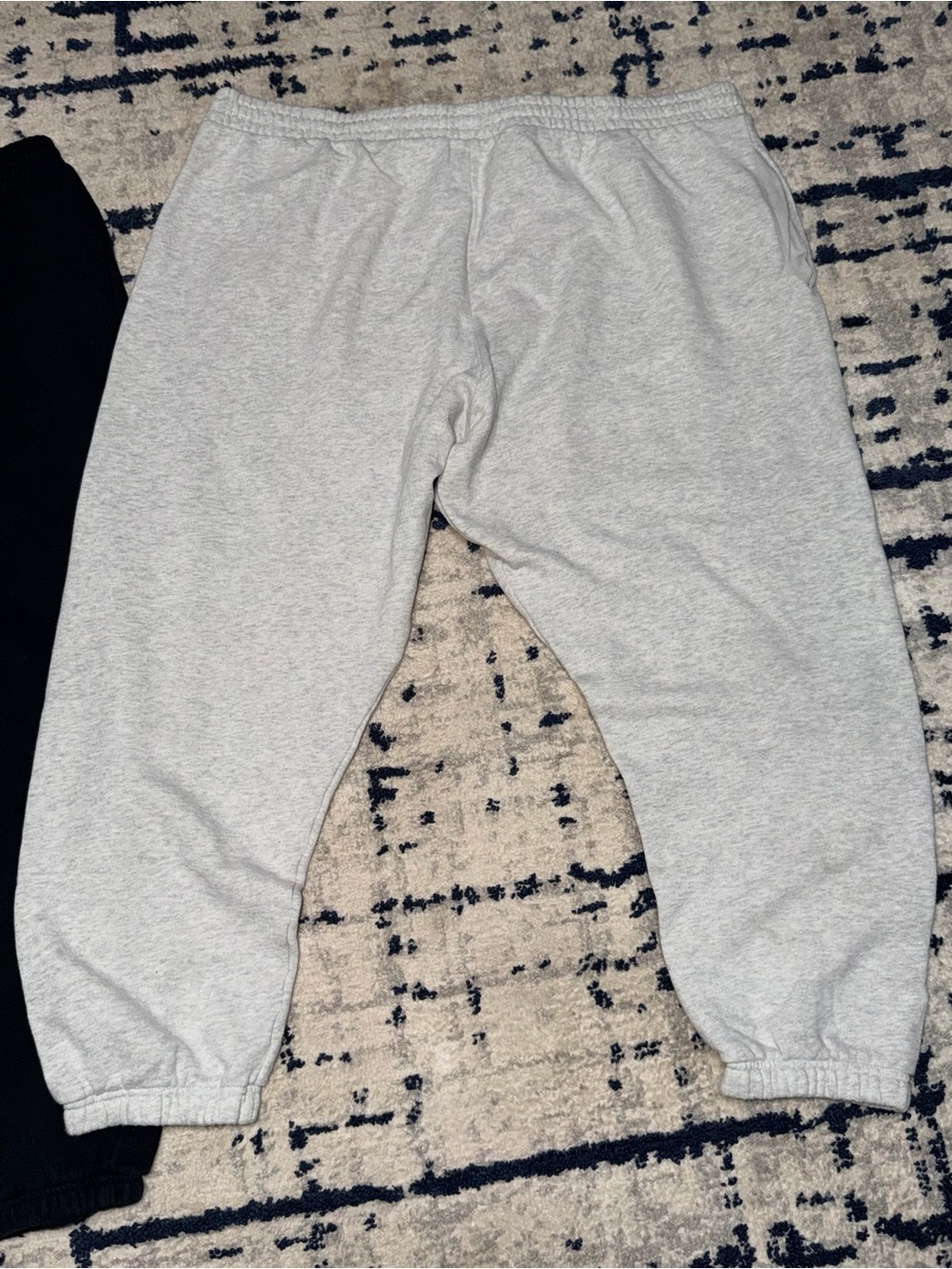 4 Pairs Victoria's Secret Black and Light Gray Sweatpants with Floral Trim - Picture 10 of 10